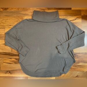 Lulus Womens Cowl Neck Sweater Gray Size Medium